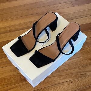 BY FAR Tanya suede black mules size 39